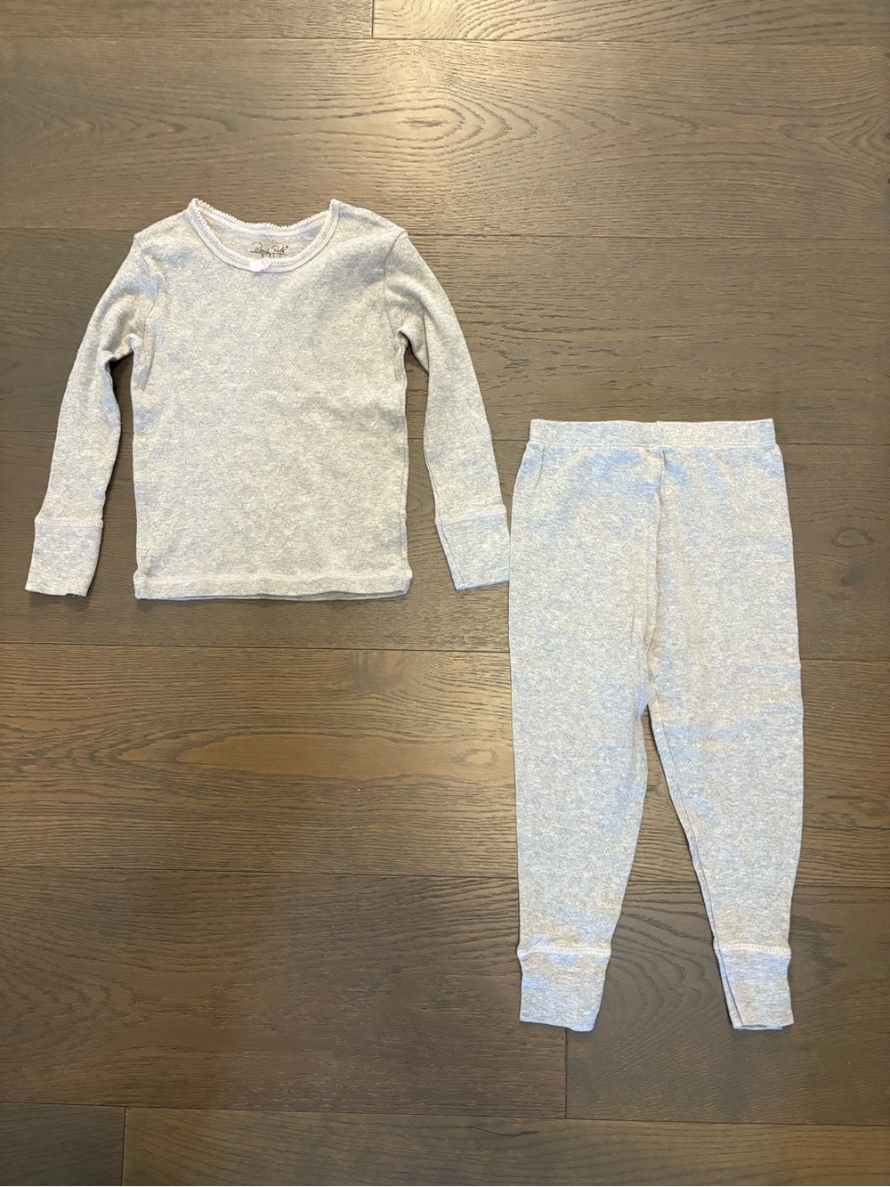 Rene Rofe girls gray cotton pj set 4T NWT retail $45